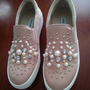 Steve Madden Jeweled Slip On Sneakers